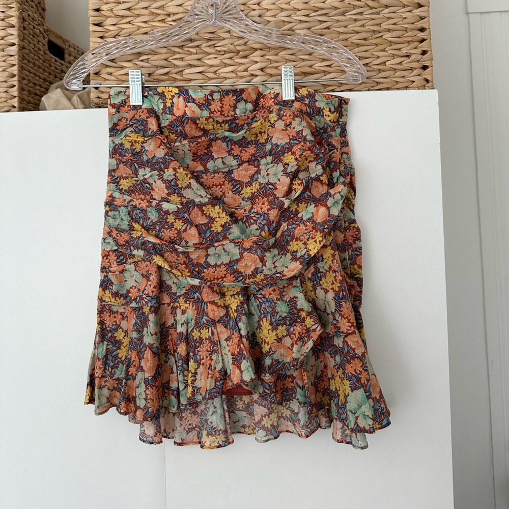 Veronica Beard Floral mini skirt